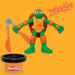 Play-Doh Teenage Mutant Ninja Turtles Cowabunga Bendy 4 Inch Action Figures Set