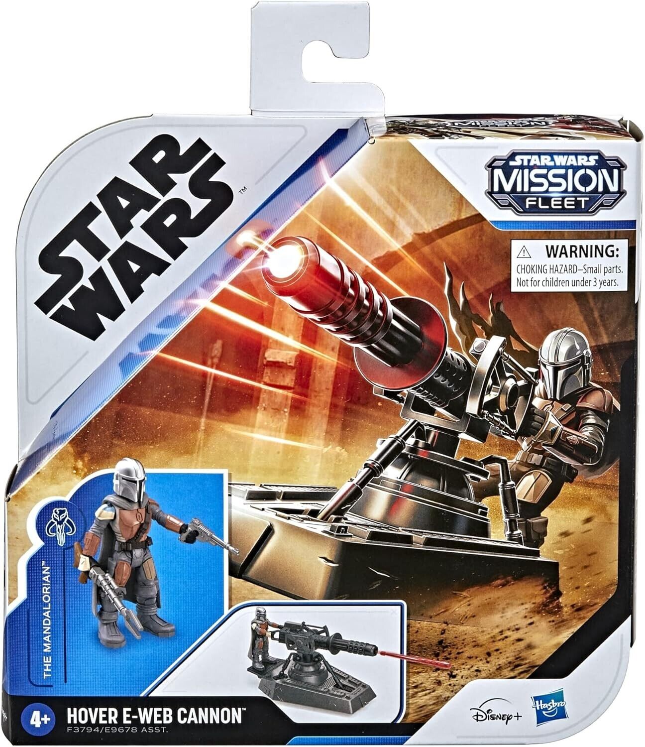 Star Wars Mission Fleet Expedition Class The Mandalorian Hover E-Web Cannon Play