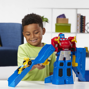 Transformers Optimus Prime Jumbo Jet Wing Racer Bumblebee Plane Car Robot Play
