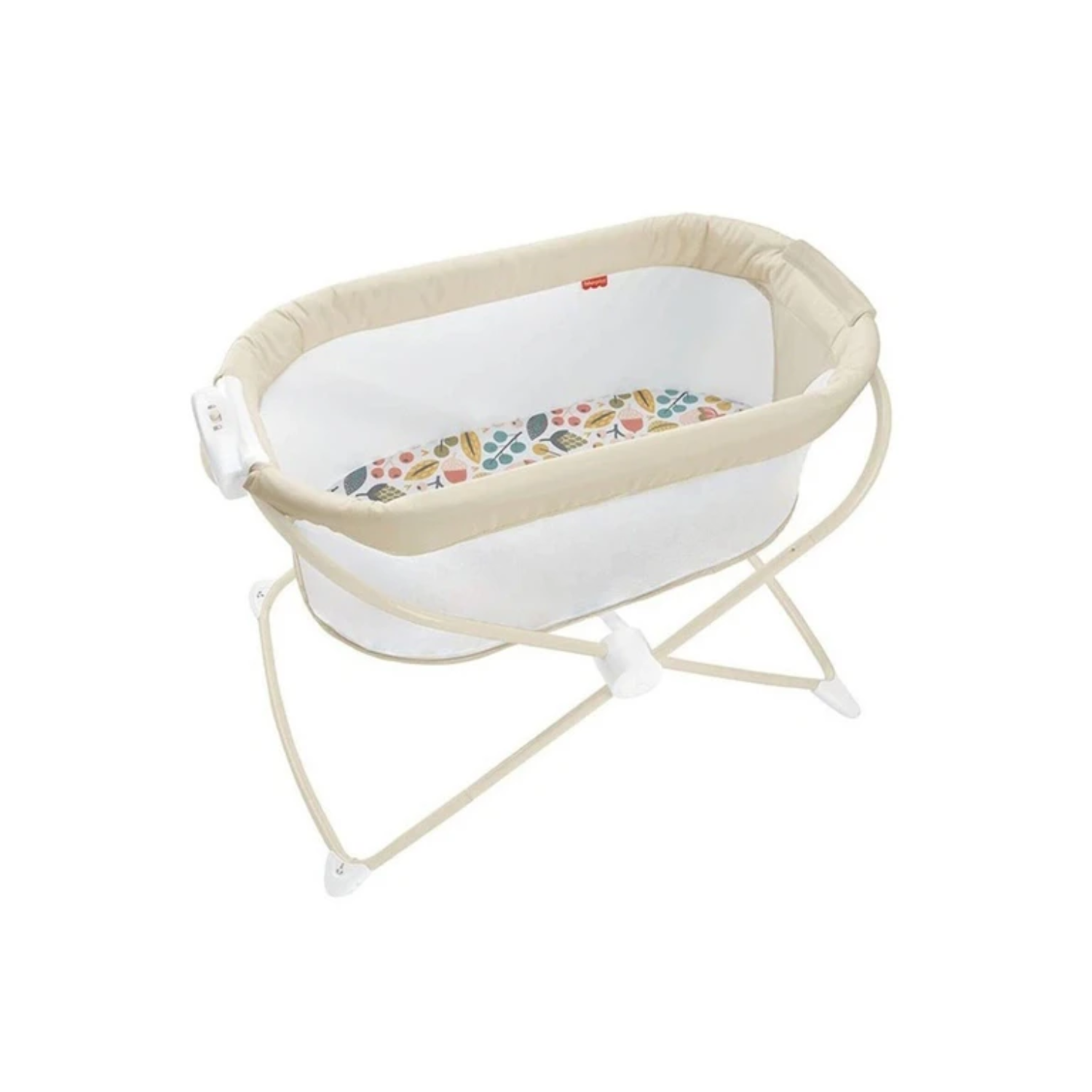 Fisher Price Soothing View Bassinet Portable Lightweight Frame Mattress Pad Play