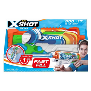 Zuru X-Shot Fast Fill Skins Water Gun Hyperload Rainbow Style 2 Blaster New Toy