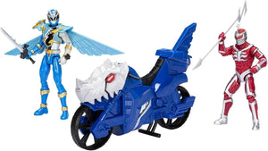 Power Rangers Hasbro Dino Fury Face-Off Pack Blue Ranger + Cycle & Zedd