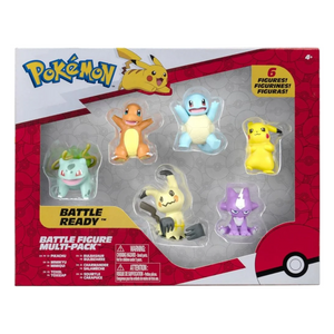 Pokemon Battle Figure Multi 6 Pack Pikachu Bulbasaur Toxel New Toy