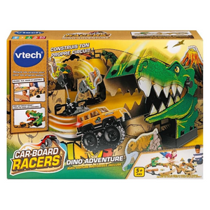 VTech Dino Adventure Track Set with Car Recyclable Cardboard Toy Gift