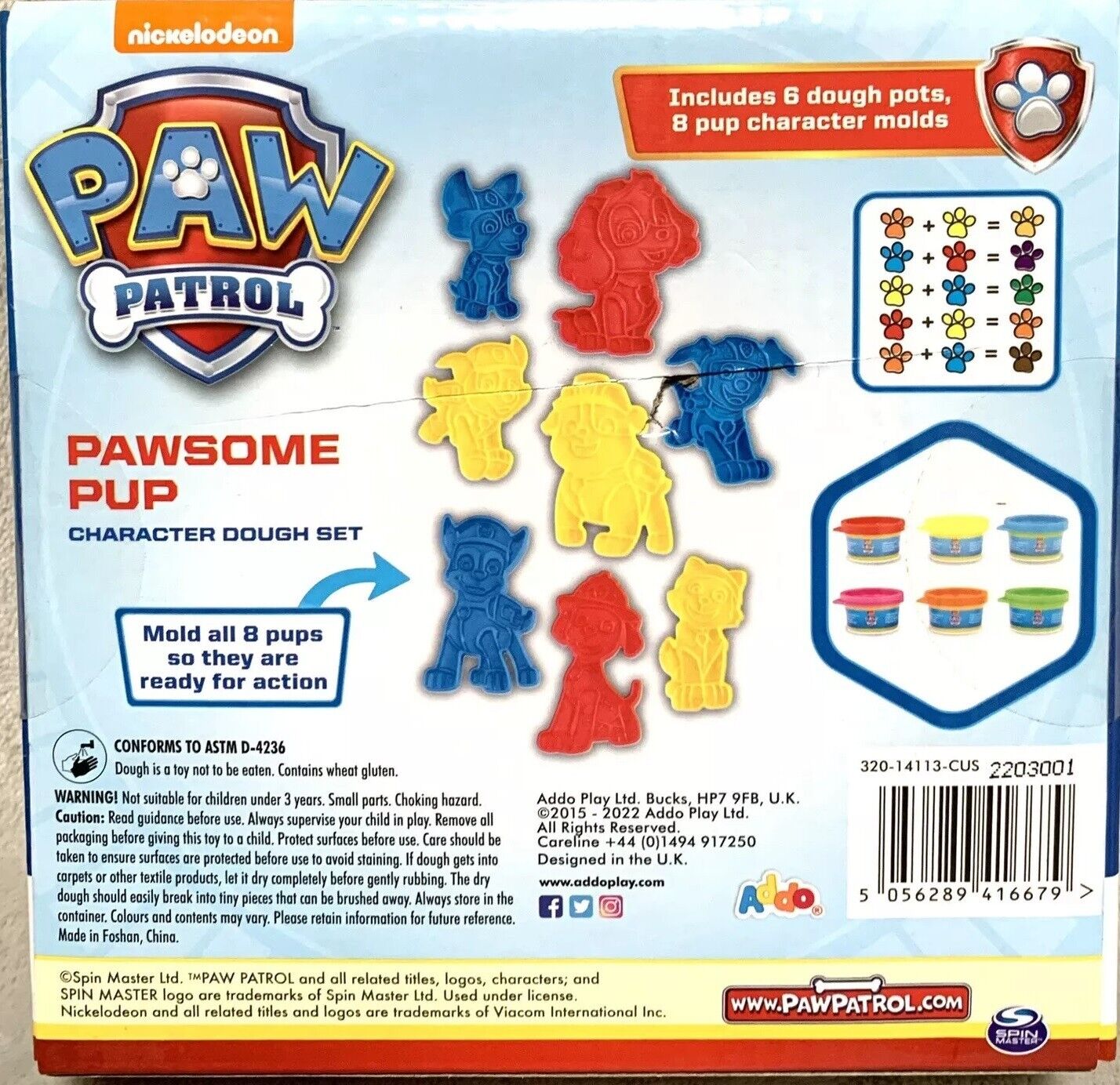 Paw Patrol Play Doh Pawsome Pup Character 6 Dough