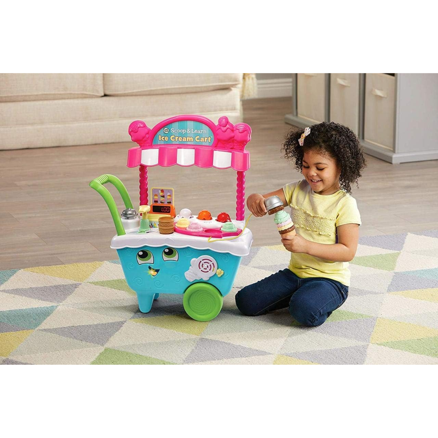 LeapFrog Scoop and Learn Ice Cream Cart Ages 2+ New Toy Play School Memory Game
