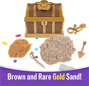 Kinetic Sand, Treasure Hunt Playset with 9 Surprise Reveals Ages 3+ New Toy Play