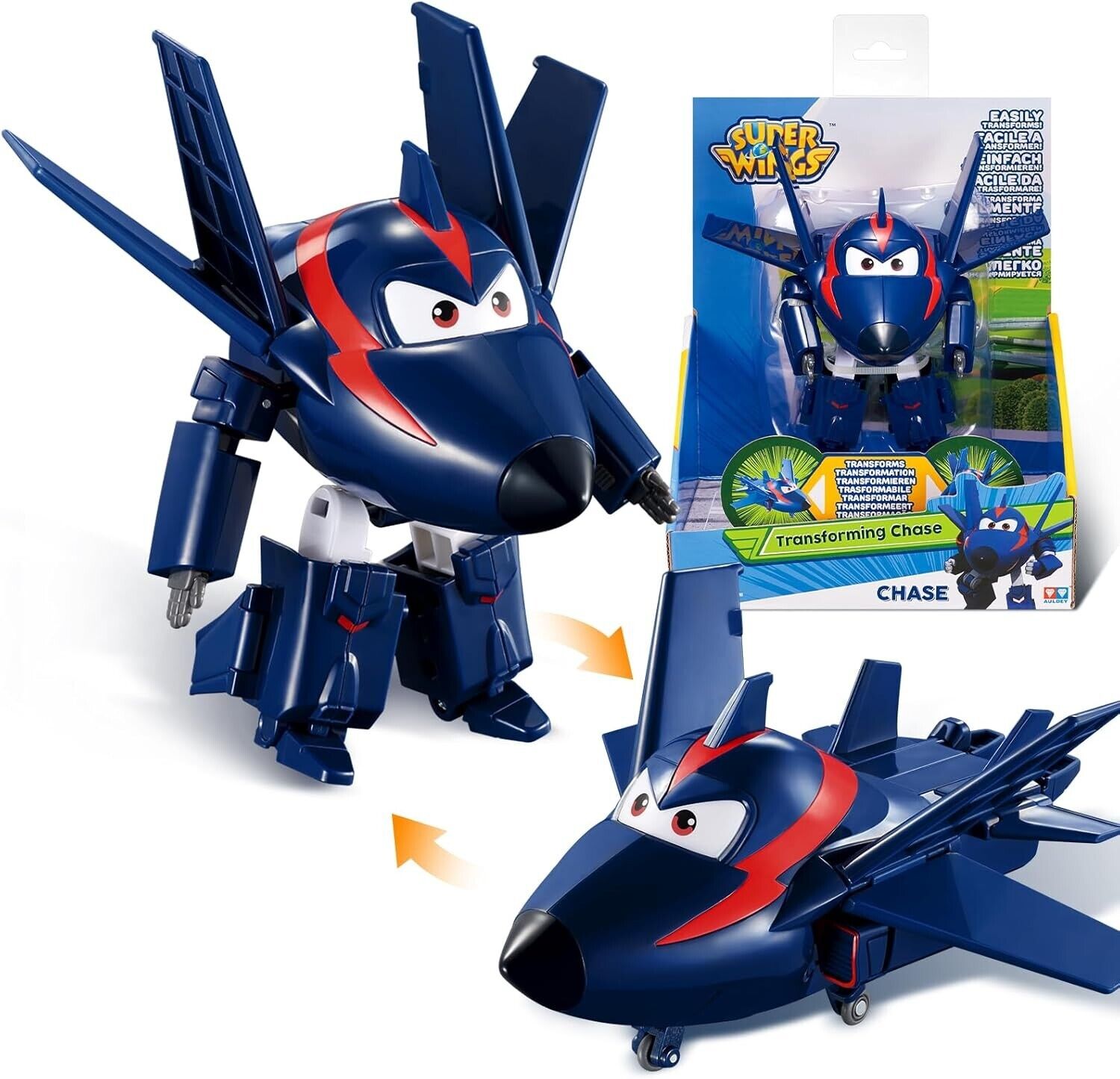 Super Wings 5 Inch Scale Transforming Figure Airplane Plane Jett Dizzy Chase