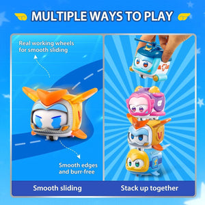 Super Wings Super Pets 4-Pack Super Pets Jerome Golden Boy Shine Ellie Plane