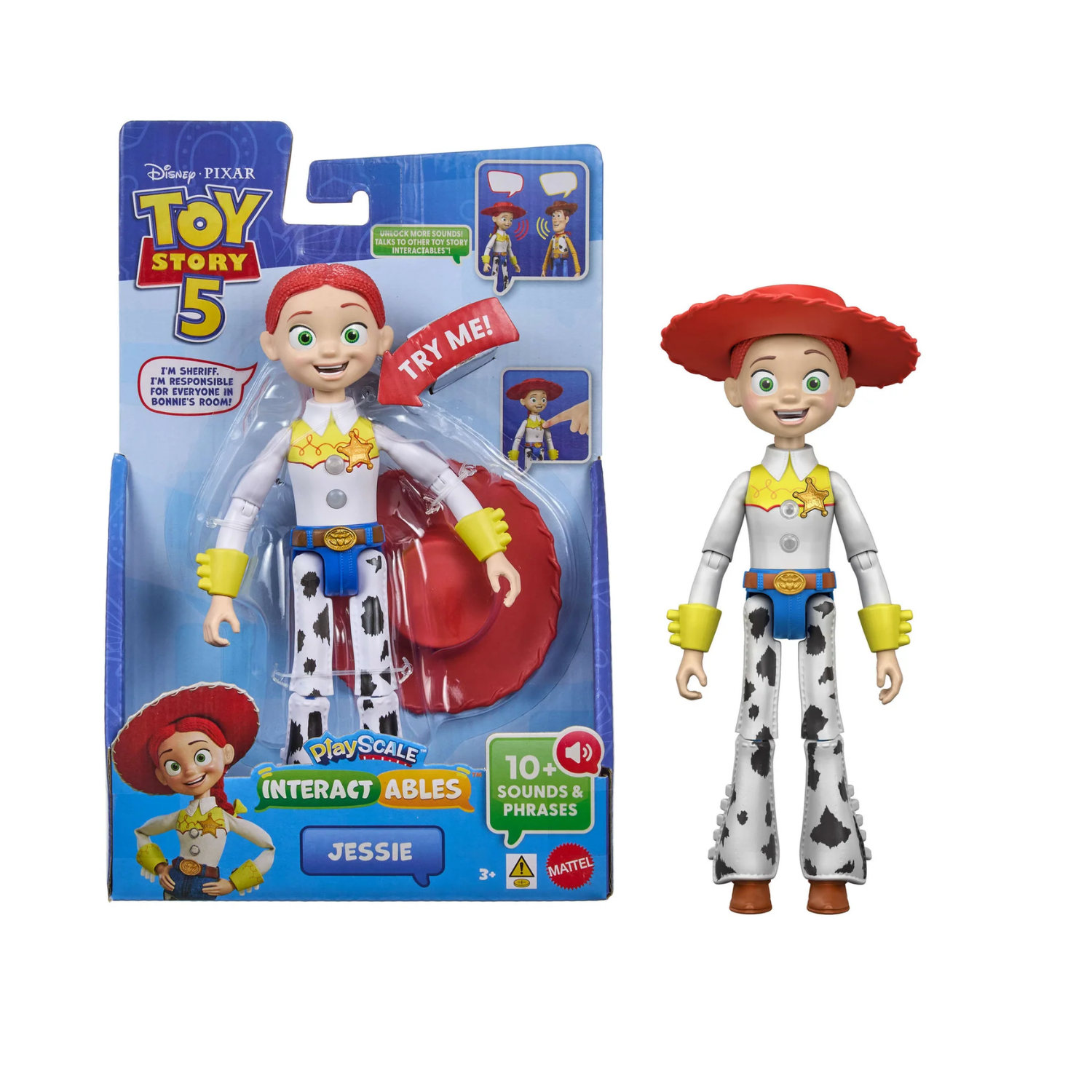 Disney Pixar Toy Story 5 Interactables Jessie 7 Inch Figure New Toy