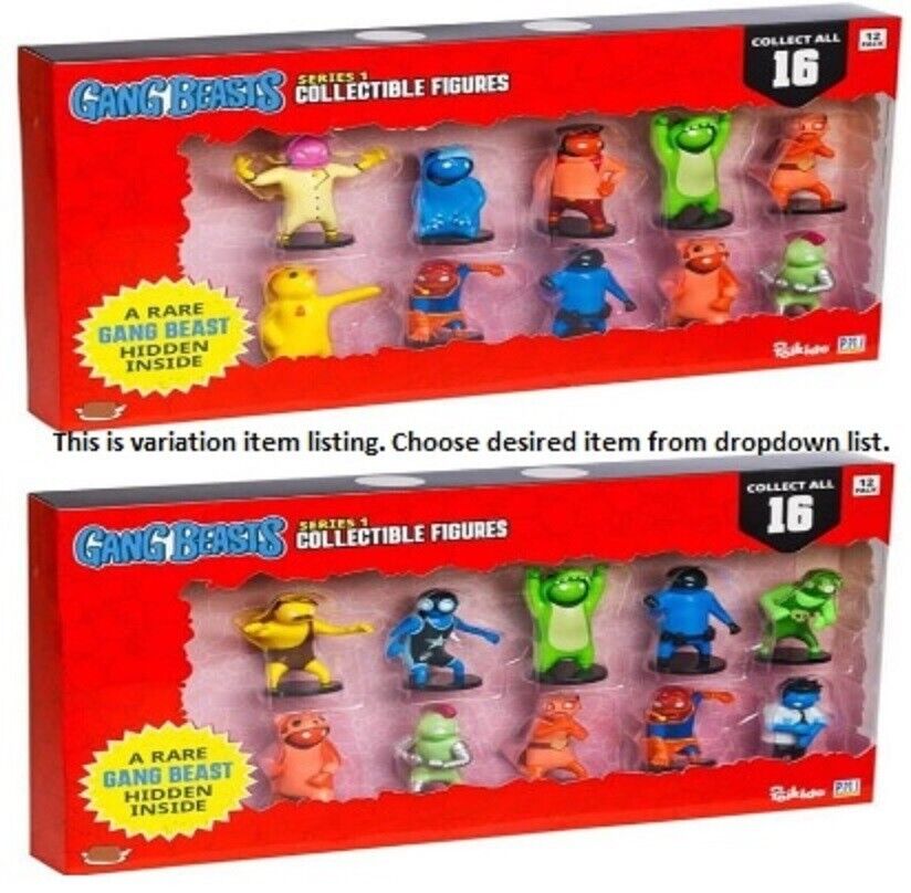 Gang Beasts 12 Pack Deluxe Figures Ages 6+ Collectible New Toy Video Game Play