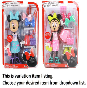 Jakks Pacific-Disney Minnie Mouse With Accessories 23 CM New Doll Playset