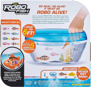 Zuru Robo Fish Swim Fish Bowl Playset Assorted Water Activated Technology Tank