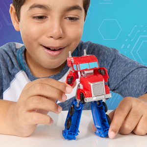 Transformers EarthSpark Optimus Prime Battle Trailer 2-in-1 Playset New Toy