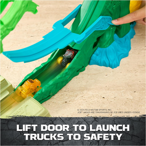 Monster Jam Mini Jams Cobra Crazy Escape Motorised Playset Loop Track 2 Trucks
