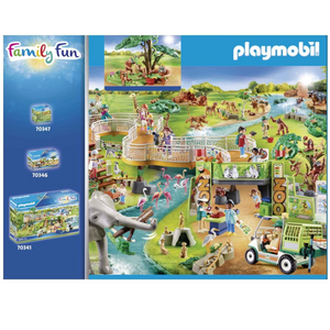 Playmobil Orangutans with Tree Zoo Play Set Swinging Animals Figures Fun Actions