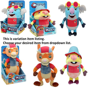 Kangaroo Beach Soft Plush 30cm Figures Embroidered Neville Pounce Frizzy New Toy