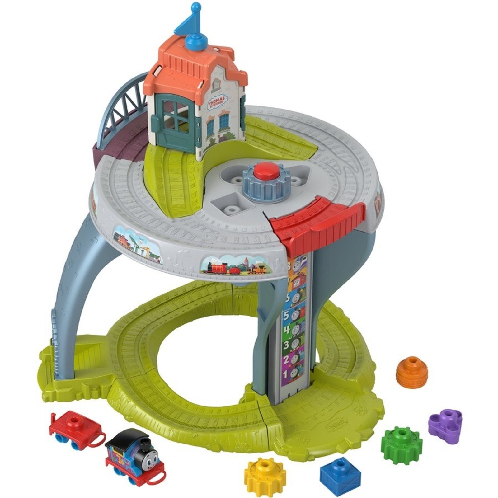 Thomas & Friends My First Train Table with Mini Push Along Thomas Engine