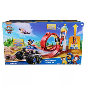Paw Patrol Rescue Wheels Super Loop Tower HQ Vehicle Launch Race Track Play Gift