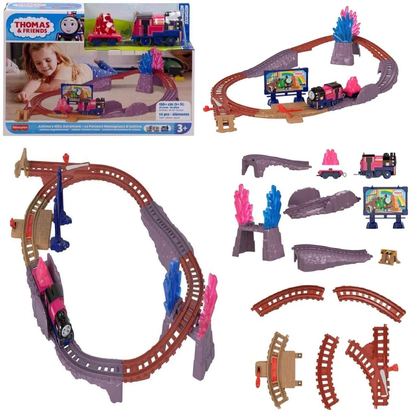 Thomas & Friends Motorised Train Set Collection Assorted Track Race Diesel Rail
