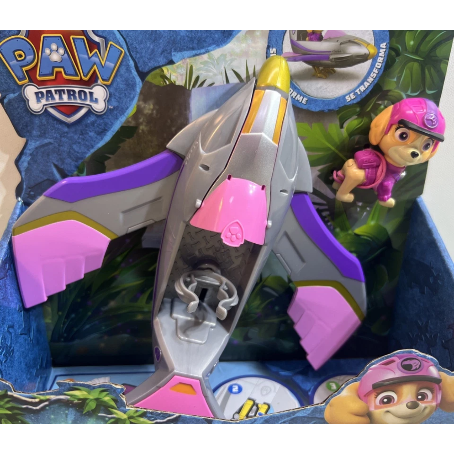 PAW Patrol Skye Jungle Pups Vehicle New Toy Truck with Collectible Action Figure