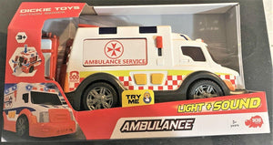 Dickie toys action series-Ambulance service- try me light + sound toys