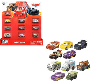 Disney Pixar Cars Die Cast Mini Racers 10 Pack Lightning Mcqueen Tow Mater Play