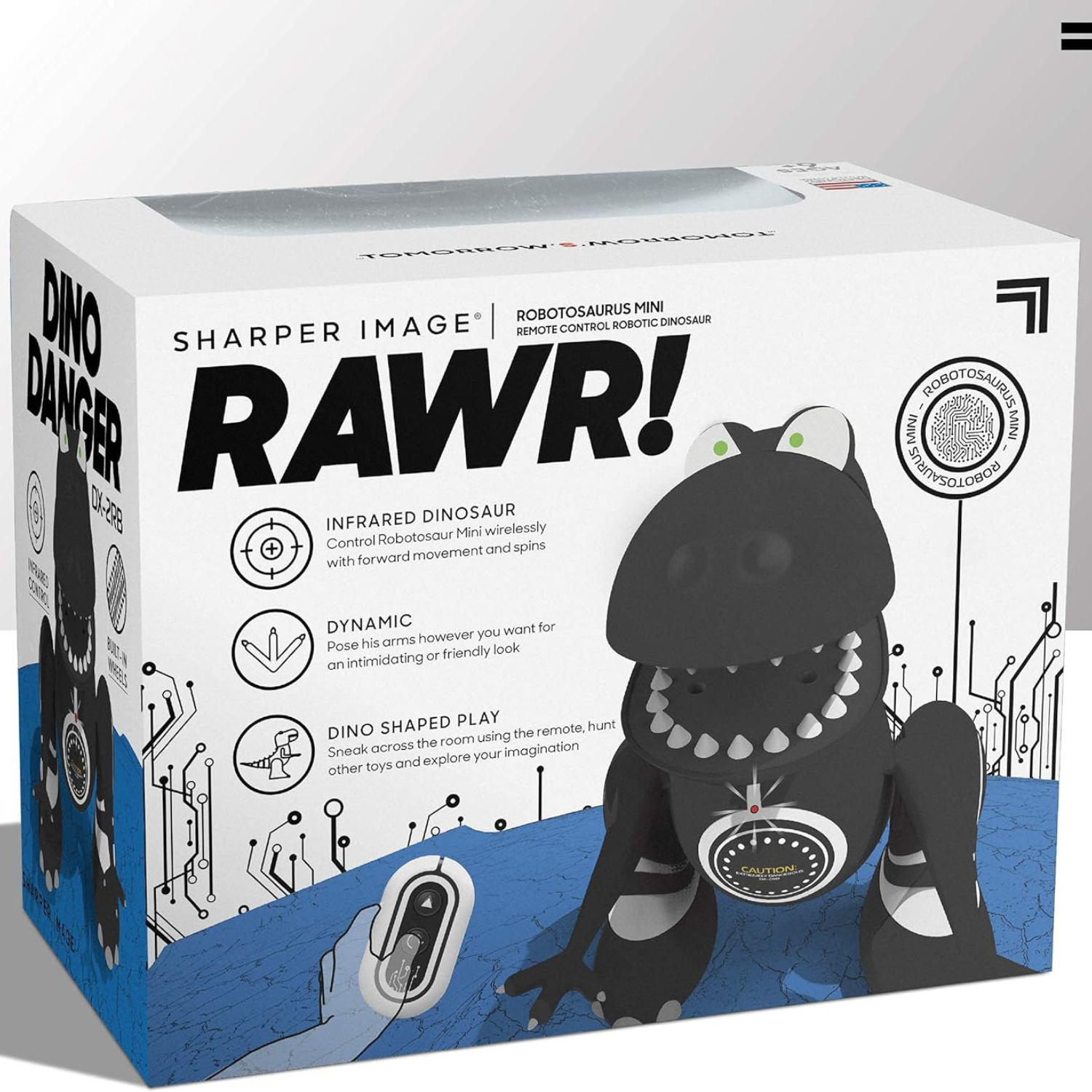 Sharper Image RC Robotosaur T Rex Dinosaur Toy with Remote Control for Kids