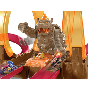 Hot Wheels Mario Kart Bowsers Castle Chaos Modular Track with Figure Racing Play