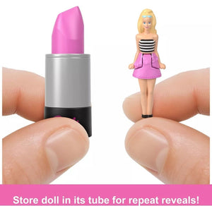 Barbie Mini BarbieLand 1.5-inch Doll in Lipstick Tube Surprise Reveal New Toy