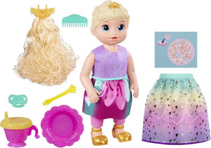 Baby Alive Princess Ellie Blonde Hair Grows Up Doll 18-Inch Growing Talking Baby