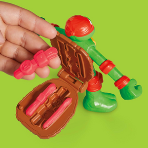 Play-Doh Teenage Mutant Ninja Turtles Cowabunga Bendy 4 Inch Action Figures Set
