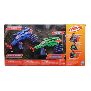 NERF Wild Wolfpack Dual Dart Blaster Set Kids – Easy Load, Lightweight, Ages 6+