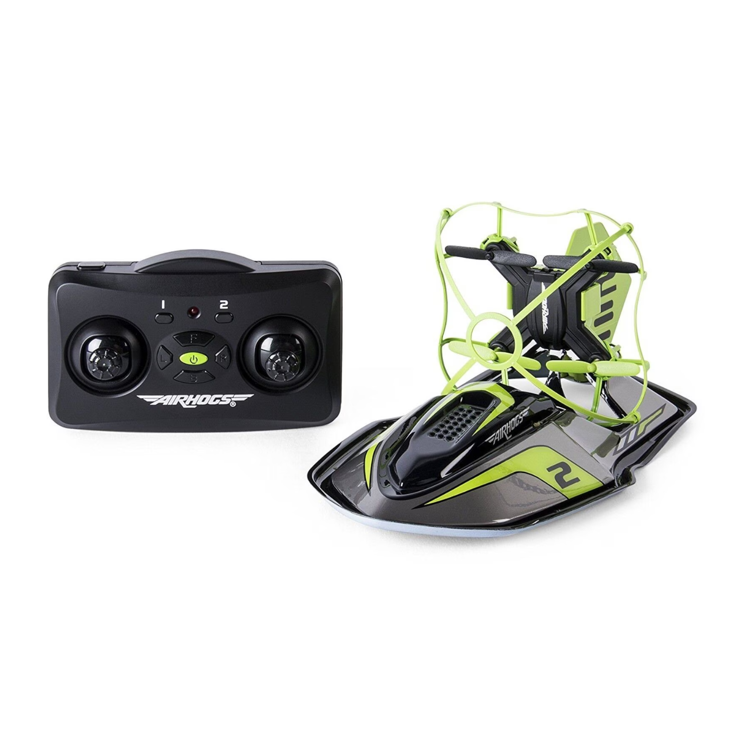 Air Hogs 2 in1 - Green -Hyper Drift Drone High Speed Racing and Flying Ages 8+ C