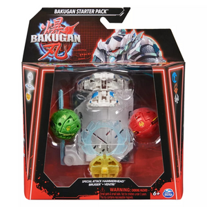 Bakugan Special Attack Hammerhead Bruiser Ventri 3 Pack Spinning Battle Figures
