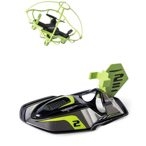 Air Hogs 2 in1 - Green -Hyper Drift Drone High Speed Racing and Flying Ages 8+ C