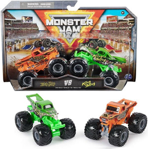 Monster Jam 2 Pack Official 1:64 Scale Diecast Truck Ages 3+ New Toy Race Car