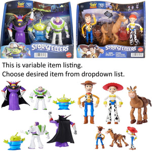 Mattel Disney Pixar Toy Story Action Figure Set Buzz Lightyear Zurg Woody Jessie