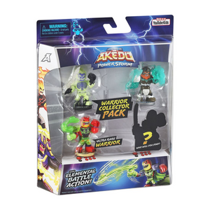 Akedo Legends of Powerstorm Warrior Collector 4 Pack Wickstick Axel New Toy