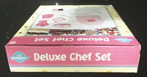 Toysmith Deluxe Chef Set Hat Ages 5+ New Toy Wooden Spoon Hot Pad Rolling Pin
