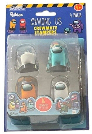 Among Us Crewmate Stampers Single 4 Pack Assortment Figures Video Game Play Gift