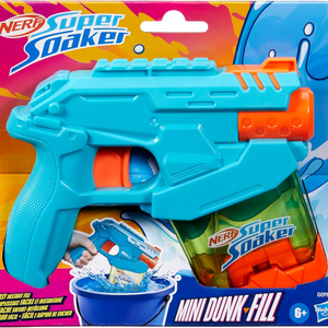 Nerf Super Soaker Mini Dunk Fill Water Blaster Instant Fill Tank Outdoor Toy 6+