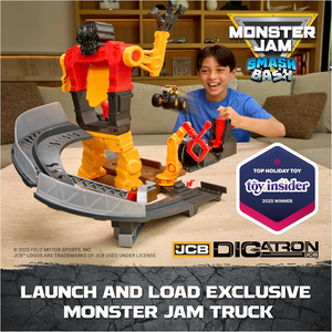 Monster Jam Smash & Bash SmashBot Playset with Launcher Monster Truck