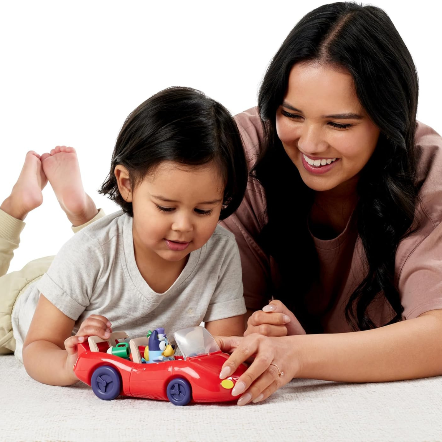 Bluey Escape Convertible Car Set with Figure 4 Accessories and Stickers