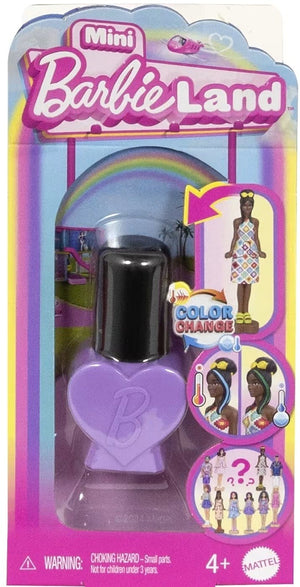 Barbie Surprise Mini BarbieLand Fashionista 1.5" Doll in Nail Polish Container