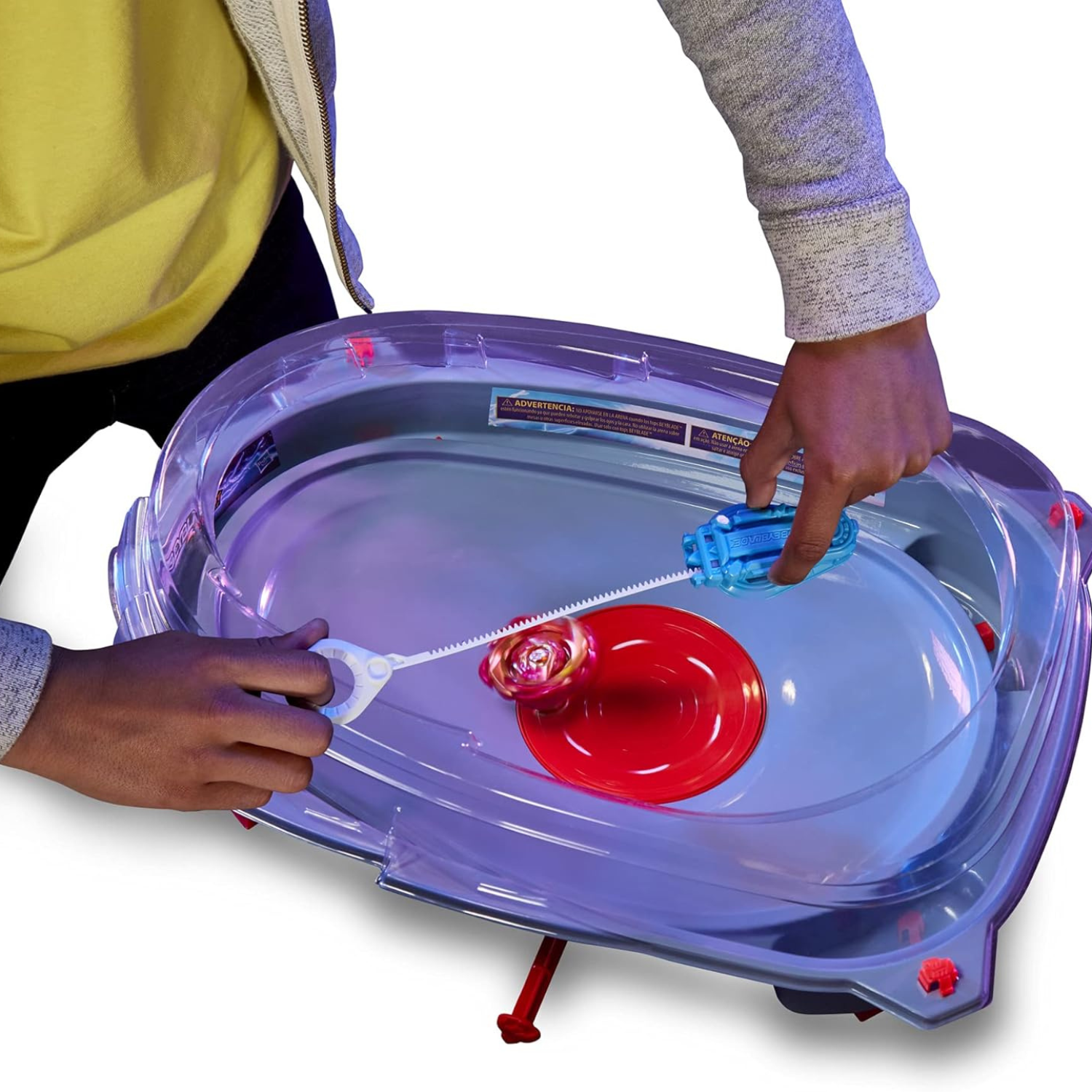 Beyblade Burst Speedstorm Motor Strike Stadium Set with 2 Tops and Launchers