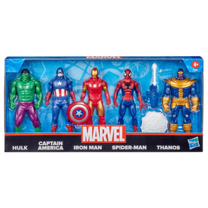 Avengers 6-Inch Action Figure 5-Pack Hulk Captain America Ironman Spiderman