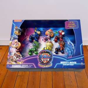 Paw Patrol The Mighty Movie Figure Gift Pack 6 Collectible Pups Toy Set Ages 3+
