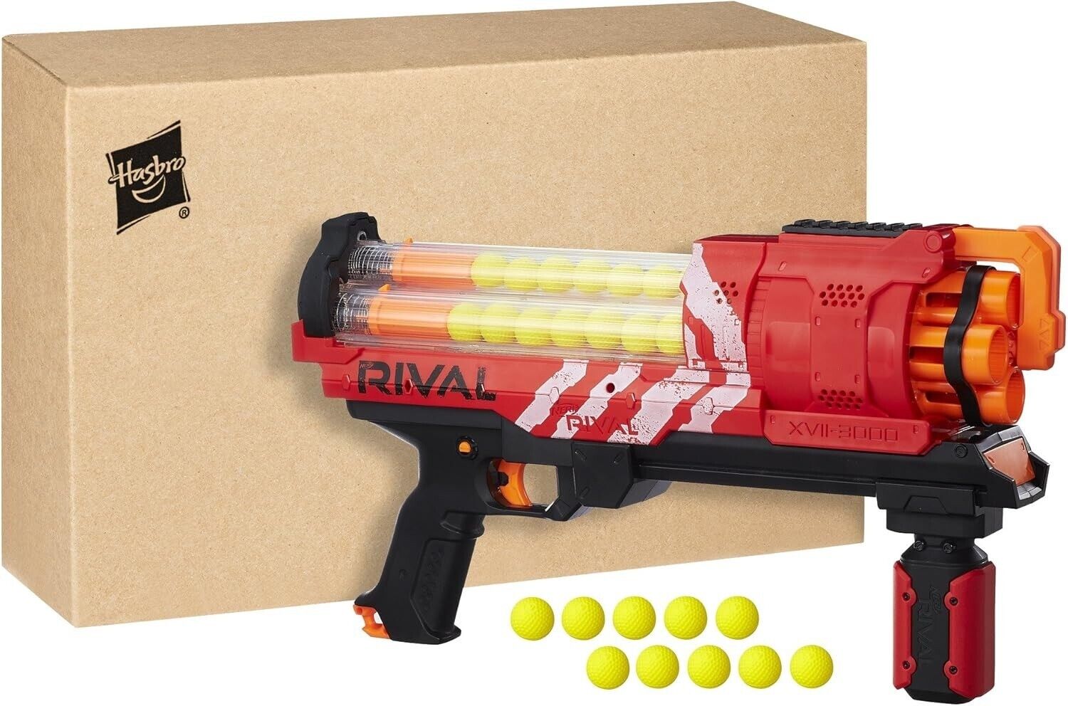 NERF Rival Artemis XVII-3000 Blaster Red Ages 14+ Toy Play Gun Fight Fire