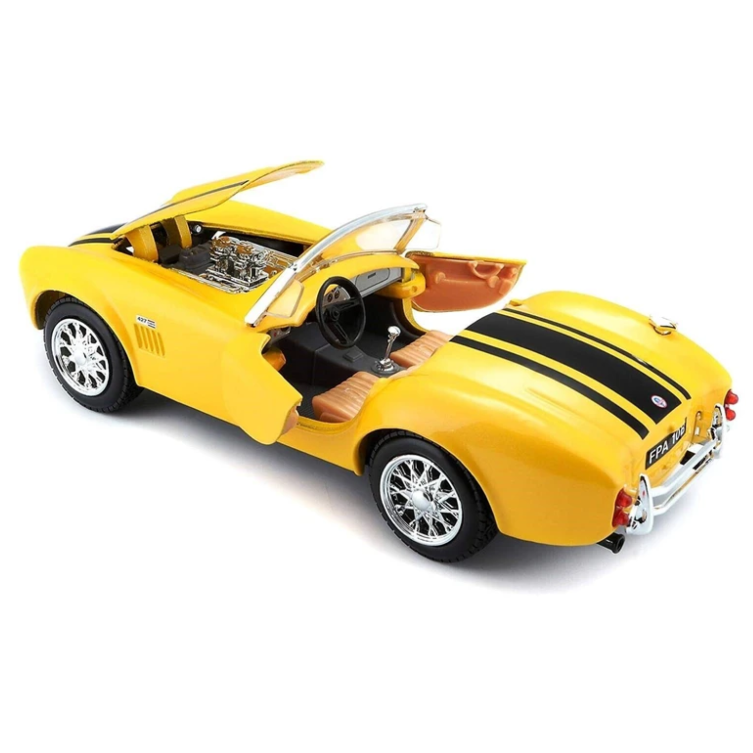 Maisto 1:24 Scale 1965 Shelby Cobra 427 Diecast Car Ages 3+ New Toy Race Car Fun